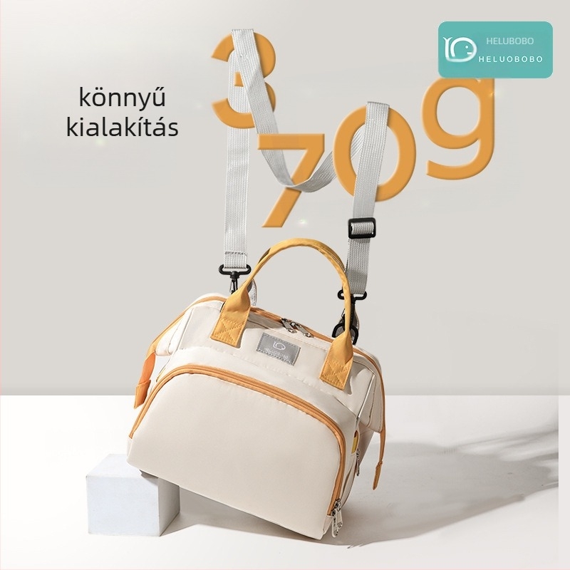 Izolált, vízálló, ultra könnyű, antibakteriális és kopásálló pelenkatáska, nagy kapacitás, ergonikus hátsó panel
