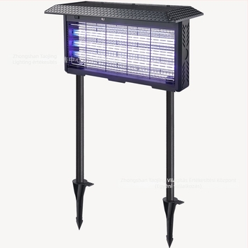 Szúnyogölő lámpa – kültéri használat, elektromos sokk, UV-A lila fény vonzás, Li-Po akkumulátor 1200–1500 mAh (kivehető), lefedettség 61 m²