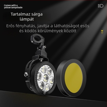 Motoros kerékpár LED fényszóró 9005 - 120W, 12000 lm, 12-36V, alumíniumötvözet, por- és vízálló, A+ osztályú kompatibilitás 98%