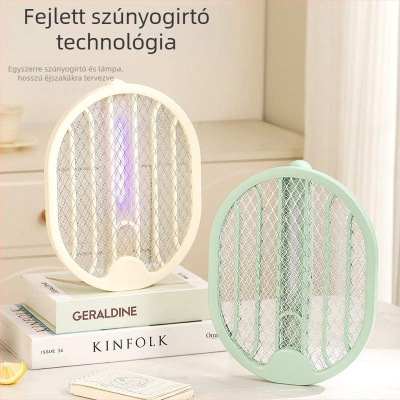 Összecsukható automata elektromos szúnyog- és légycsapó LED-jelzővel, USB-töltéssel, otthoni használatra