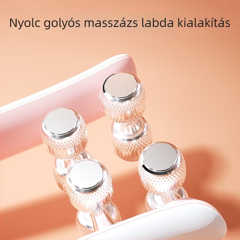 Mikroáramú arcmasszírozó – hordozható, dupla toka formázó, beépített 800-1000 mAh akkumulátor, IPX8 vízálló