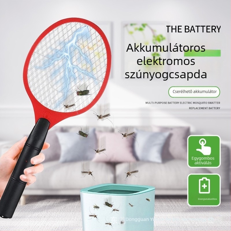 Elektromos szúnyogölő lámpa, hordozható, nem újratölthető, állandó üzemmód, alkalmas 10 m²-ig