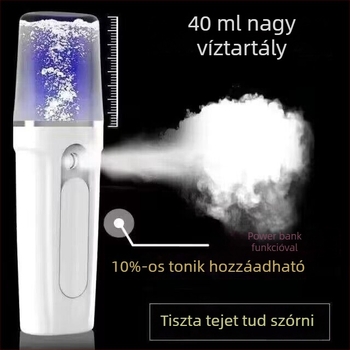 Nano hideg permetező arctisztító készülék beépített 800–1000mAh akkumulátorral, 2 sebesség, modell 718a, permetezési idő 11–30 s