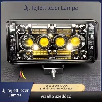 LED autóspotlámpa 12-80V, univerzális használat, tolató fény, négyzet alakú LED lámpa teherautókhoz, furgonokhoz, motorkerékpárokhoz és elektromos járművekhez