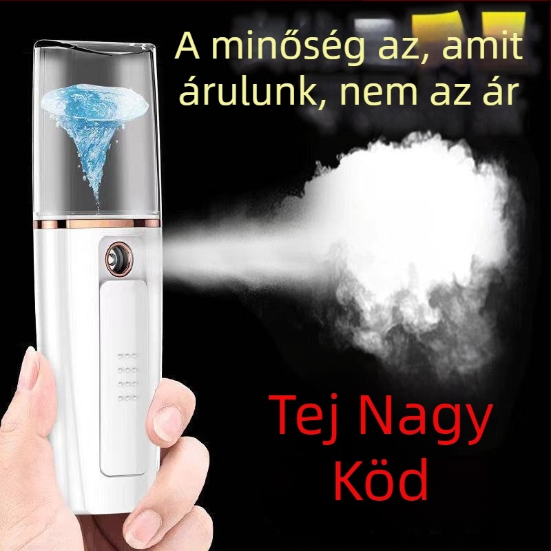 Arc hidratáló permetező készülék, hordozható, újratölthető szépség eszköz, Modell 008, hideg permet, legfeljebb 10 s