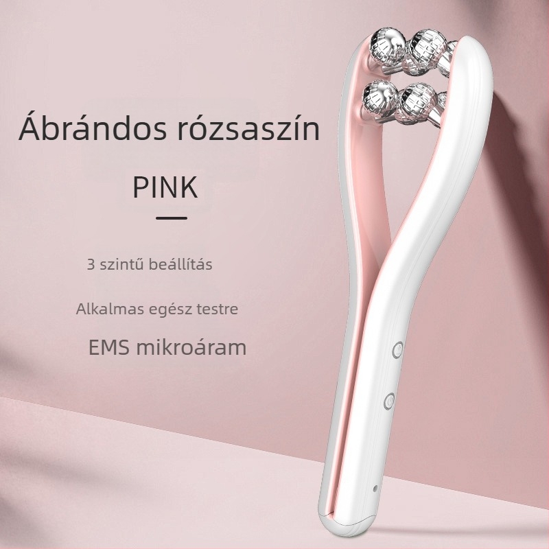 Mikroáramú arckezelő roller az anti-gyűrődés és bőrtónus megújulására, hordozható otthoni masszírozó beépített 300–500 mAh akkumulátorral