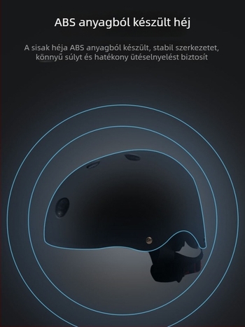 Conrell gyermek kerékpáros sisak, ABS anyag, logó nyomtatva, testreszabható