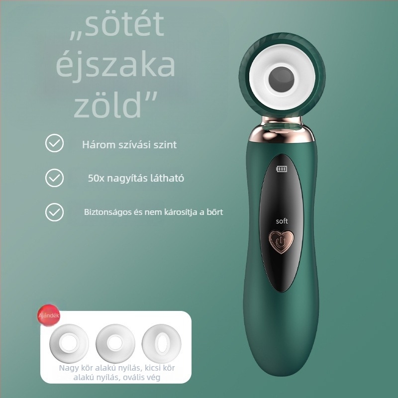 Otthoni arctisztító készülék elektromos forgással, buborék szívással a pórusok tisztításáért, modell Ry2306, ABS ház, állítható sebesség