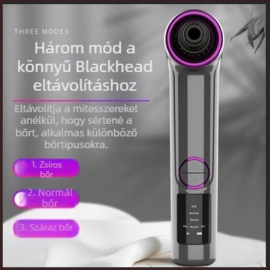 Elektromos pórus- és mitesszer-szívó készülék otthoni használatra, YC169 modell, Rain Chen, 3 sebesség állítható, működési mód: elektromos forgás, CE/FCC/ROHS tanúsítványok (2023 megjelenés).