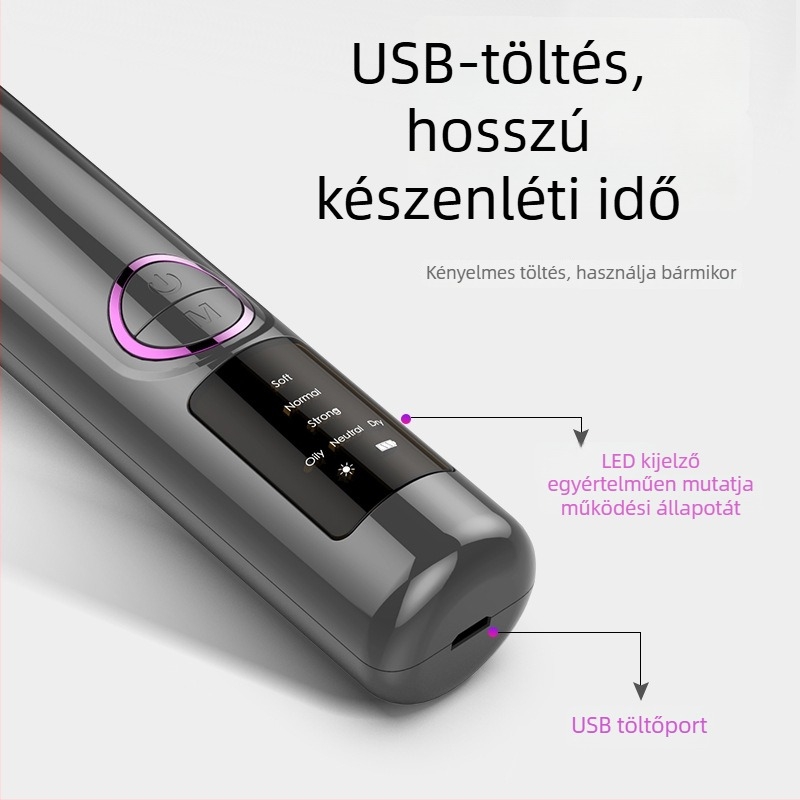 Elektromos pórus- és mitesszer-szívó készülék otthoni használatra, YC169 modell, Rain Chen, 3 sebesség állítható, működési mód: elektromos forgás, CE/FCC/ROHS tanúsítványok (2023 megjelenés).