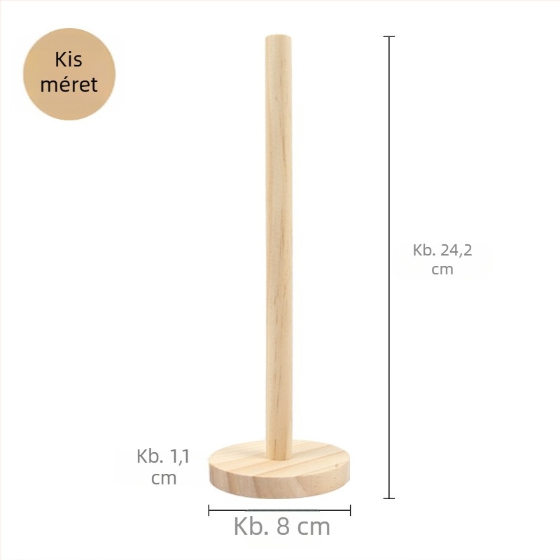 Fából készült hajkiegészítő kiállító állvány - hordozható, masszívfa, modern minimalist stílus, 106 g, ékszerekhez