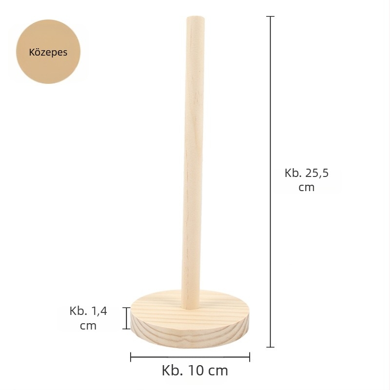 Fából készült hajkiegészítő kiállító állvány - hordozható, masszívfa, modern minimalist stílus, 106 g, ékszerekhez