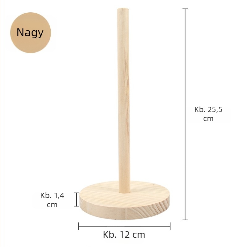 Fából készült hajkiegészítő kiállító állvány - hordozható, masszívfa, modern minimalist stílus, 106 g, ékszerekhez