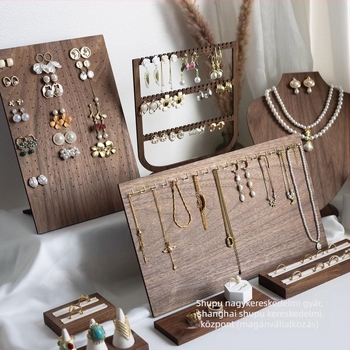 Fém ékszerkijelző állvány, háromszintes, művészi stílus, származás Jilin, 2025 tavasz