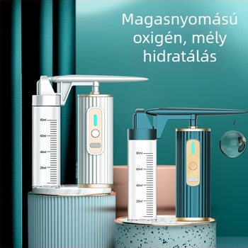 Koslang Hordozható oxigén-injektáló és nano permetező szépségápoló készülék, magas nyomású, újratölthető akkumulátor 800–1000 mAh, otthoni használatra