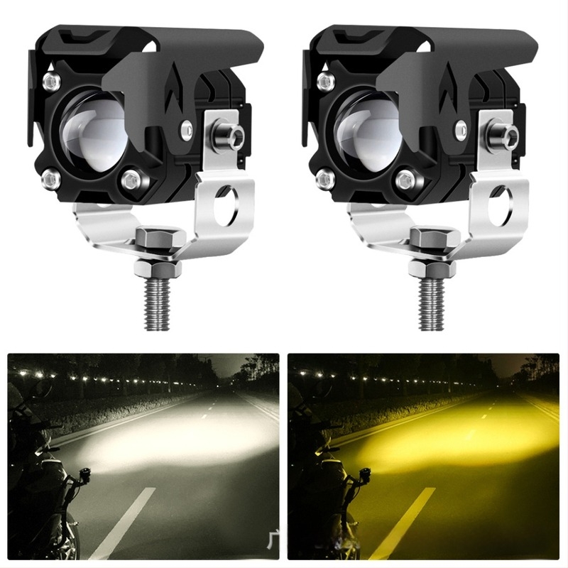 LED motorkerékpár fényszóró - Duál fény, reflexkupak, repülőgép-alumínium, M1 modell