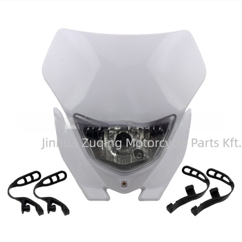 Off-road motorkerékpár fényszóró, Kawasaki KLX-kompatibilis, ABS ház, 12V, 35W halogén, 4000 lumen