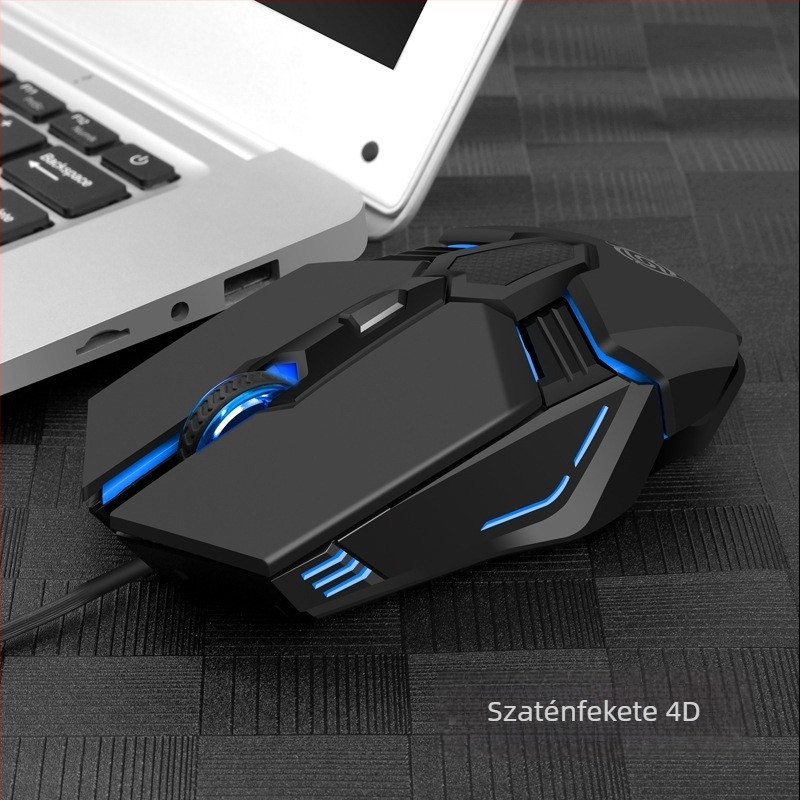 Viper M12 játékoptikai egér, 4000 DPI, USB kábeles, 6 gomb, ergonikus kialakítás