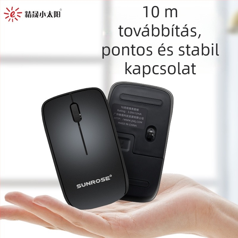 Optikai USB egér, 1000dpi, állítható 5 fokozat, ergonómiai kialakítás, modell Jingsheng Little Sun T6