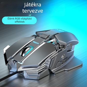 Optikai USB egér, vezetékes és 2,4G vezeték nélküli kapcsolattal, 2400dpi, 6 gomb
