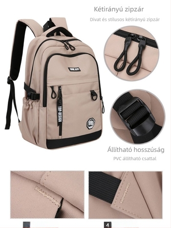 Uniszex hátizsák 20-35 L, vízlepergető poliészter, 16 hüvelykes laptophoz