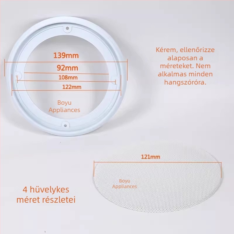 Autó mennyezeti hangszórógrill, hálós védőfedél, audio kiegészítő