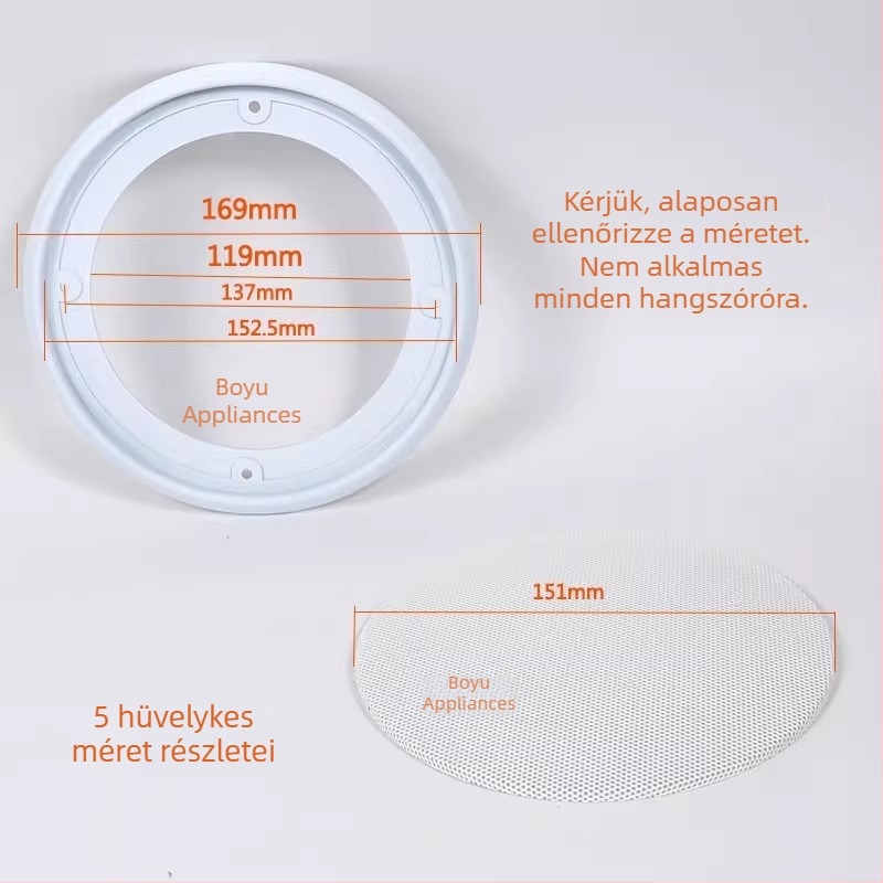 Autó mennyezeti hangszórógrill, hálós védőfedél, audio kiegészítő