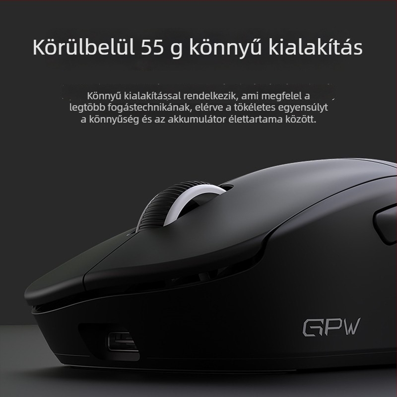 Gpw G3 Gaming Wireless Mouse - 3 üzemmód, PAW3311 szenzor, 12000 DPI, USB, 2.4G/Bluetooth