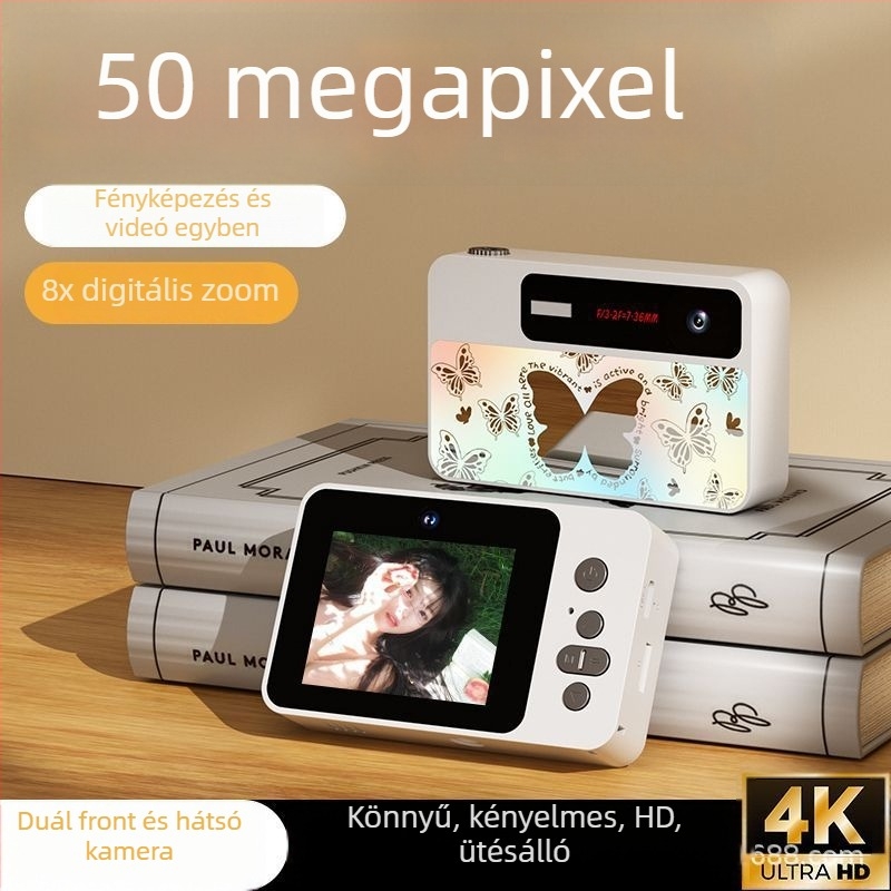 Selfie kamera X50 — CCD szenzor, 50 MP, digitális zoom 8x, maximális felbontás 640×480, periszkópos objektív