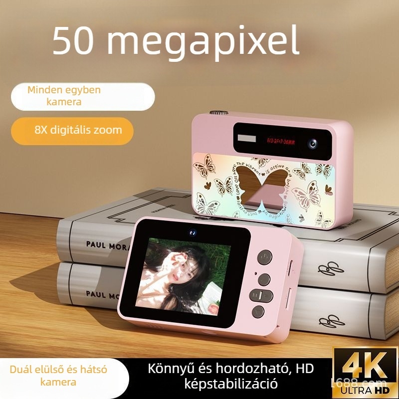 Selfie kamera X50 — CCD szenzor, 50 MP, digitális zoom 8x, maximális felbontás 640×480, periszkópos objektív