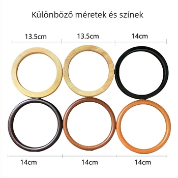Fa kör alakú táska fogó, kötött kézműves kiegészítő, ultra könnyű, 2024 tavasz, licencelt magáncímke