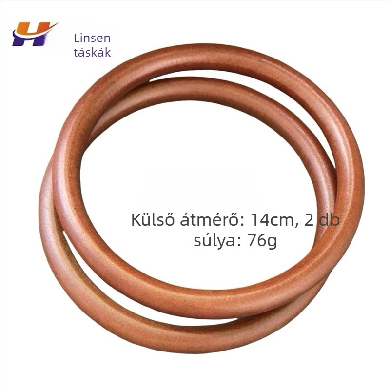 Fa kör alakú táska fogó, kötött kézműves kiegészítő, ultra könnyű, 2024 tavasz, licencelt magáncímke