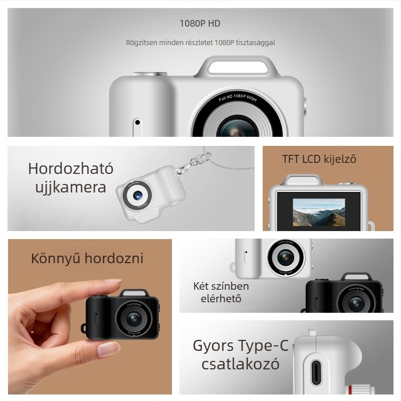 Kompakt CCD digitális kamera, 8 MP, 1/1.7'' érzékelő, 3x digitális zoom, 640x480 felbontás, USB 2.0