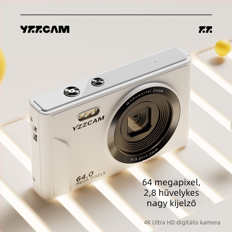 S85-C digitális kamera kezdőknek, 64 MP CCD szenzor, 10x optikai zoom, 2,8 hüvelykes LCD, retro stílus, hordozható