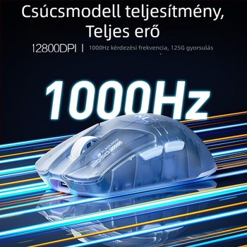 Inphic INX optikai gamer egér - Dual-mode (vezetékes és vezeték nélküli), PAW3395 érzékelő, 26000 DPI, 6 gomb, USB