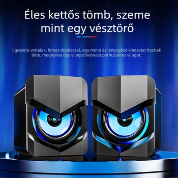 Saida V-158 Számítógép-hangfal USB interfész, 3.5 mm-es audio jack, 40Hz–20kHz, 3W teljesítmény