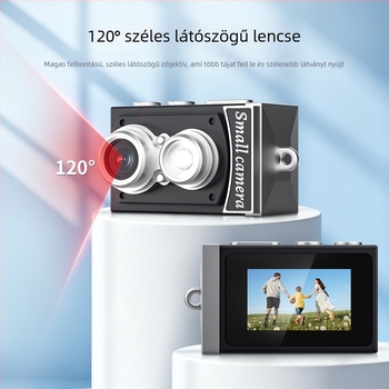 Digitális kamera Vintage CCD szenzorral, 8 MP, 3072×2456, 1,14 hüvelykes LCD, periszkópos objektív