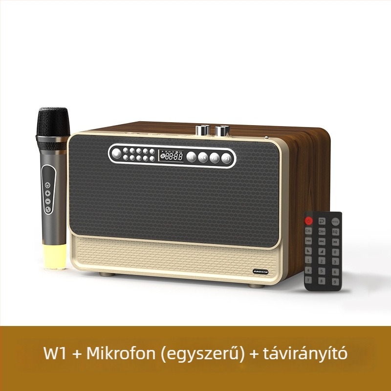 Fa tokozású vezeték nélküli Bluetooth hangszóró, beépített akkumulátor (Bluetooth 5.0; 30W; 100 Hz–20 kHz; SNR ≥70 dB; 2000–4000 mAh)