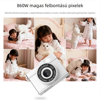 Mini retro CCD digitális kamera szűrővel - 8 MP, 3072×2456 felbontás, periszkópos objektív, TF-kártya tár, teljesen manuális üzemmód