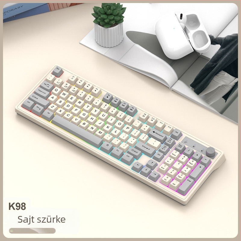 Viper K98 Bluetooth billentyűzet, 88-98 gomb, két eszközhöz egyidejű csatlakozás, háttérvilágítás, vízálló
