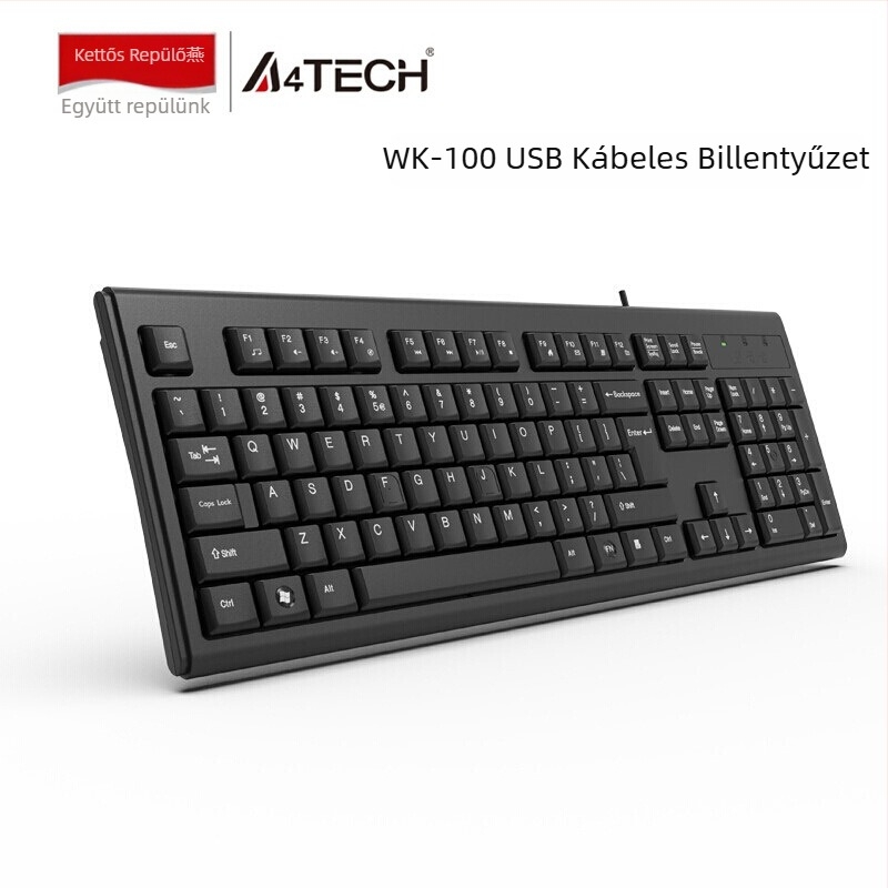 Shuangfeiyan KR-85/WK-100 kábeles billentyűzet, 104 billentyű, USB/PS2, vízálló