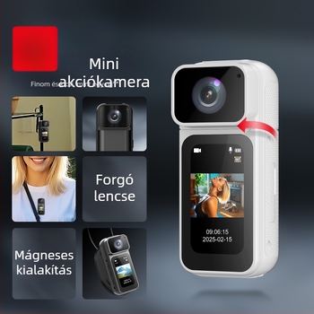 S80 mini akciókamera kültéri kerékpározáshoz és horgászathoz – 2.7K videó, 1,47 hüvelykes LCD, TF-kártya tárhely, ABS+PC tokozás, 4–9 órás üzemidő