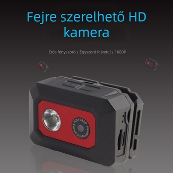 Sisakkamera F18 kültéri sportokra, 1080p videó, 2MP szenzor, memóriakártya-támogatás, 6 órás akkumulátor-élettartam