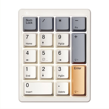 Mechanikus numerikus billentyűzet, 17 gomb, USB-kábeles, egyszínű háttérvilágítás, zöld/barna/piros kapcsolók