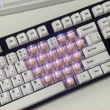 DIY Szív alakú billentyűsapka PC anyagból, ergonikus, kompatibilis mágneses tengelyes billentyűzetekkel