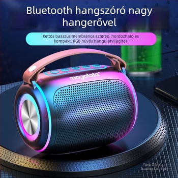 Bluetooth hangszóró erős basszussal, hordozható kültéri vezeték nélküli hangszóró, kiváló minőségű, új modell