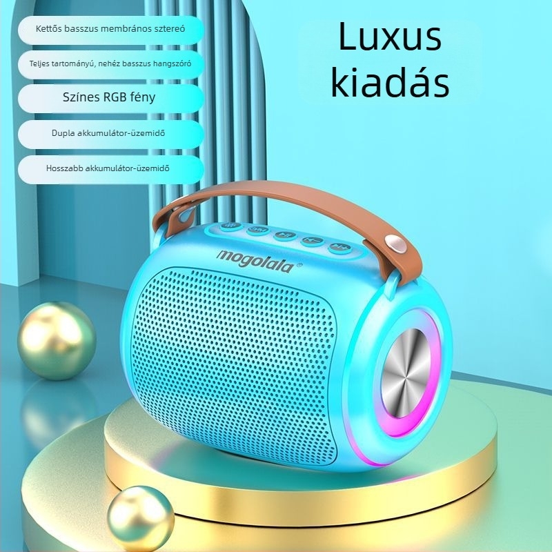 Bluetooth hangszóró erős basszussal, hordozható kültéri vezeték nélküli hangszóró, kiváló minőségű, új modell