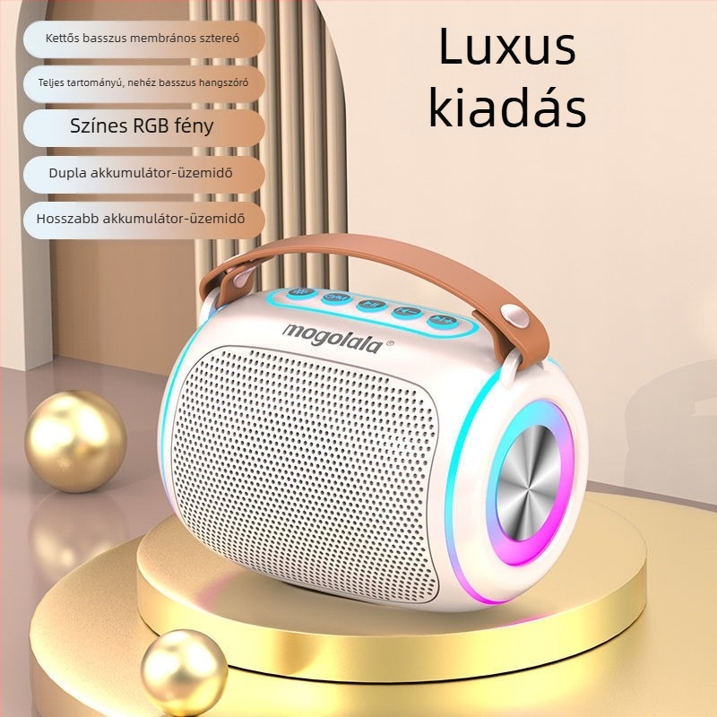 Bluetooth hangszóró erős basszussal, hordozható kültéri vezeték nélküli hangszóró, kiváló minőségű, új modell