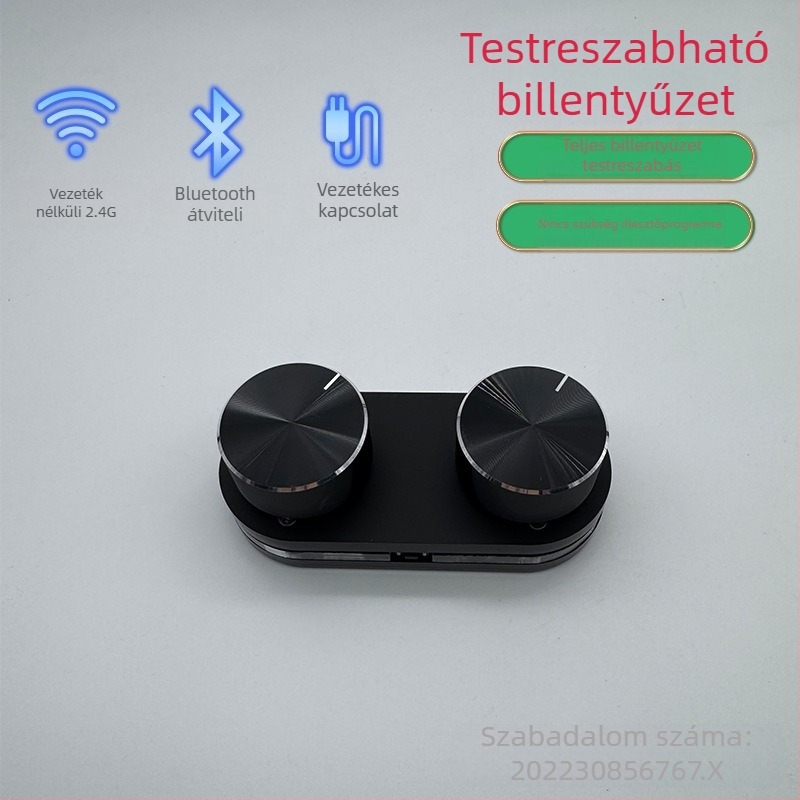 Bluetooth mechanikus billentyűzet vörös tengelyű, hot-swappable, testreszabható