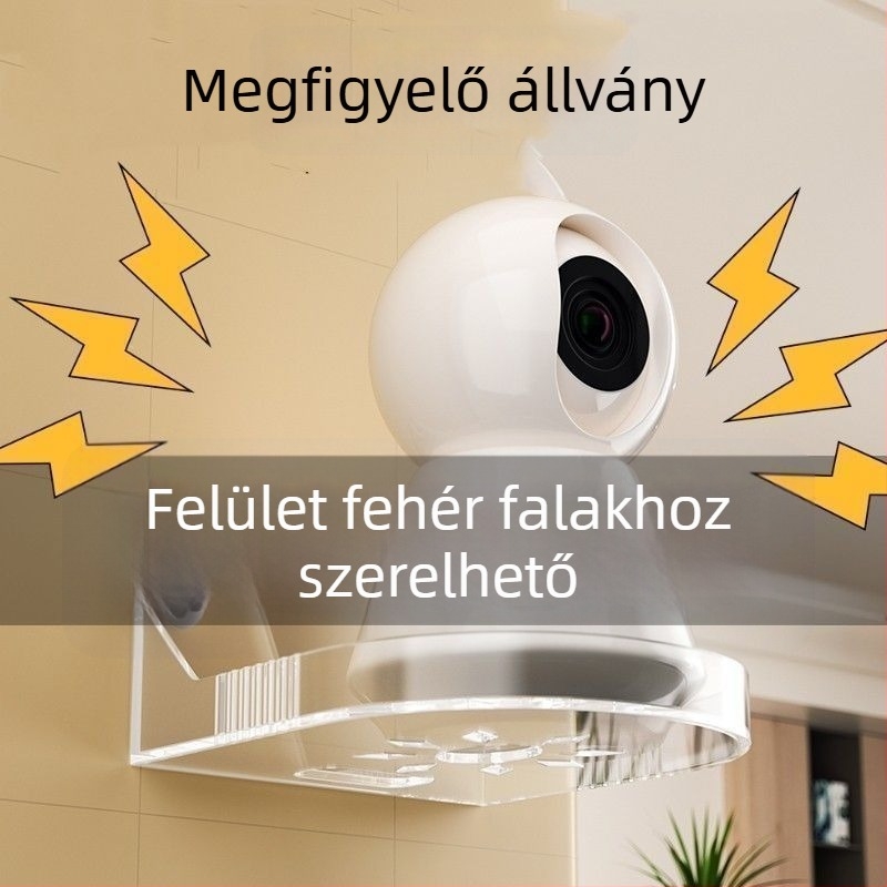 Fali Kameratartó – Univerzális otthoni kamera tartó ragasztóval, fúrás nélkül (Anyag: Műanyag; Termék kódja: 89532154; Márka: Unbranded; Megjelenés dátuma: 2025)